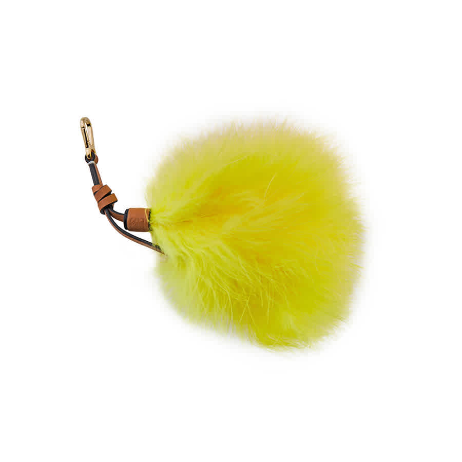 Loewe Ladies Feather Charm In Yellow