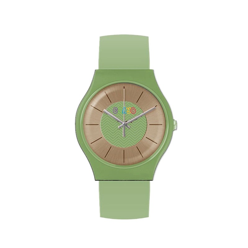 Crayo Trinity Rose Dial Green Leatherette Watch Cracr4403 In Green / Rose