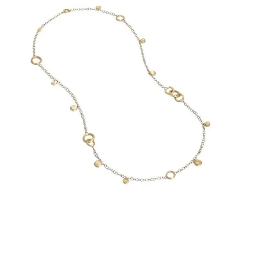 Shop Marco Bicego Jaipur Yellow Gold Charm Long Necklace - Cb2613y