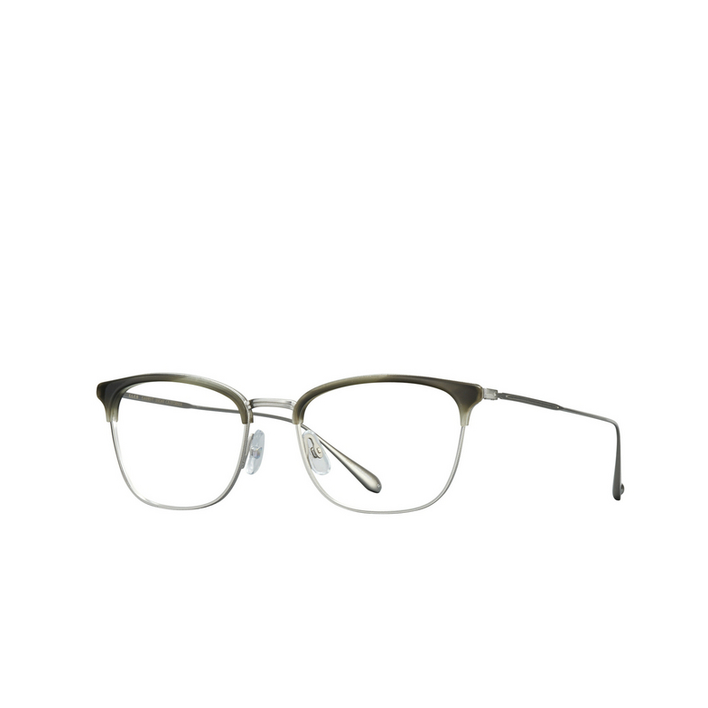 Shop Garrett Leight Talbert Demo Square Unisex Eyeglasses 3038 Mst-bs 51 In Silver / Tortoise