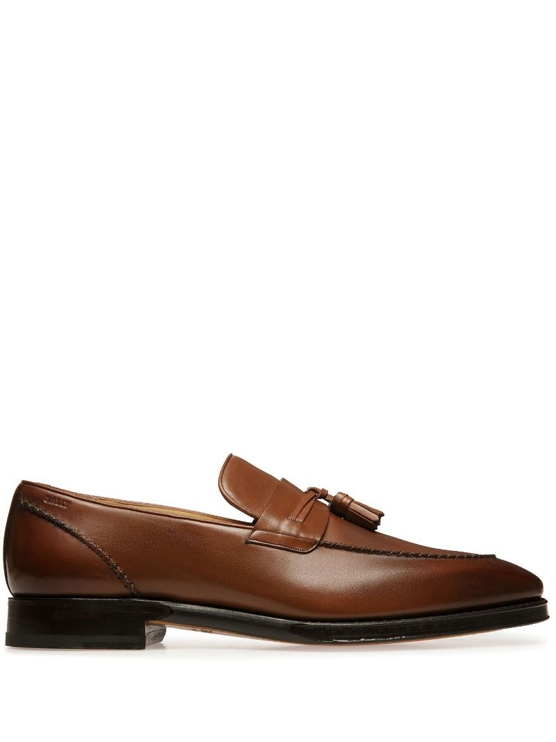 Bally Skenny Mokassins Aen Leder In Braun In Cuero