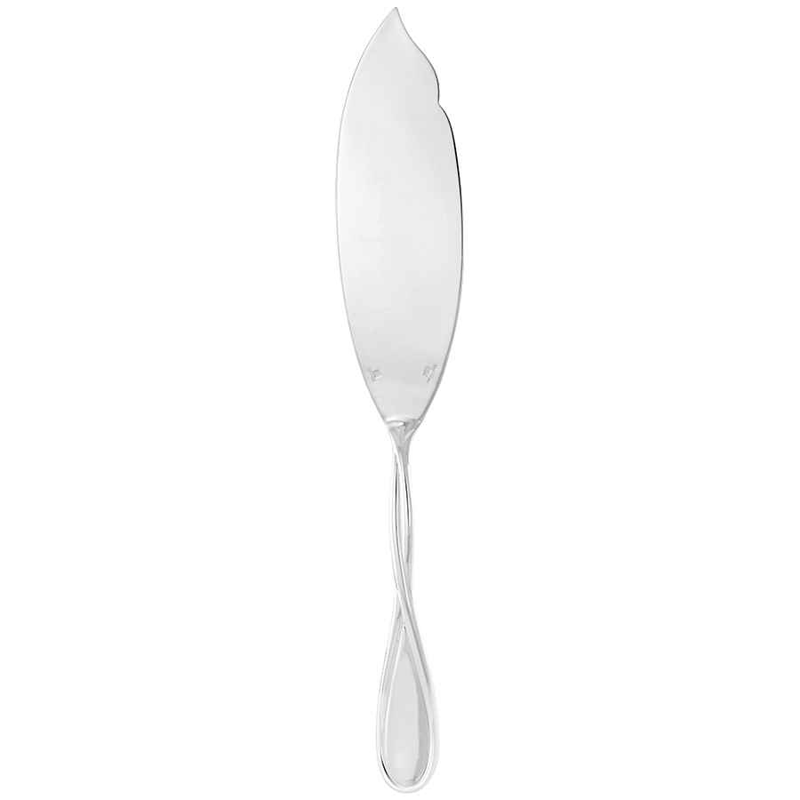 Christofle Silver Plated Galea Fish Serving Knife 0047-079 In Silver
