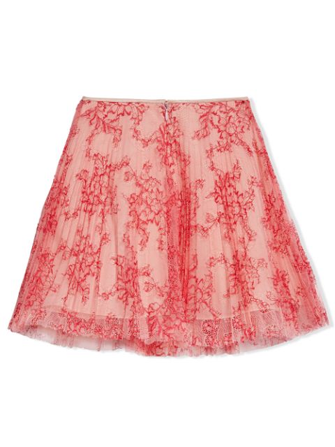 Girls Mini Wilton Lace Skirt in Pale Apricot/Coral Size 6Y Jomashop.com Girls Clothing Skirts Mini Skirts 