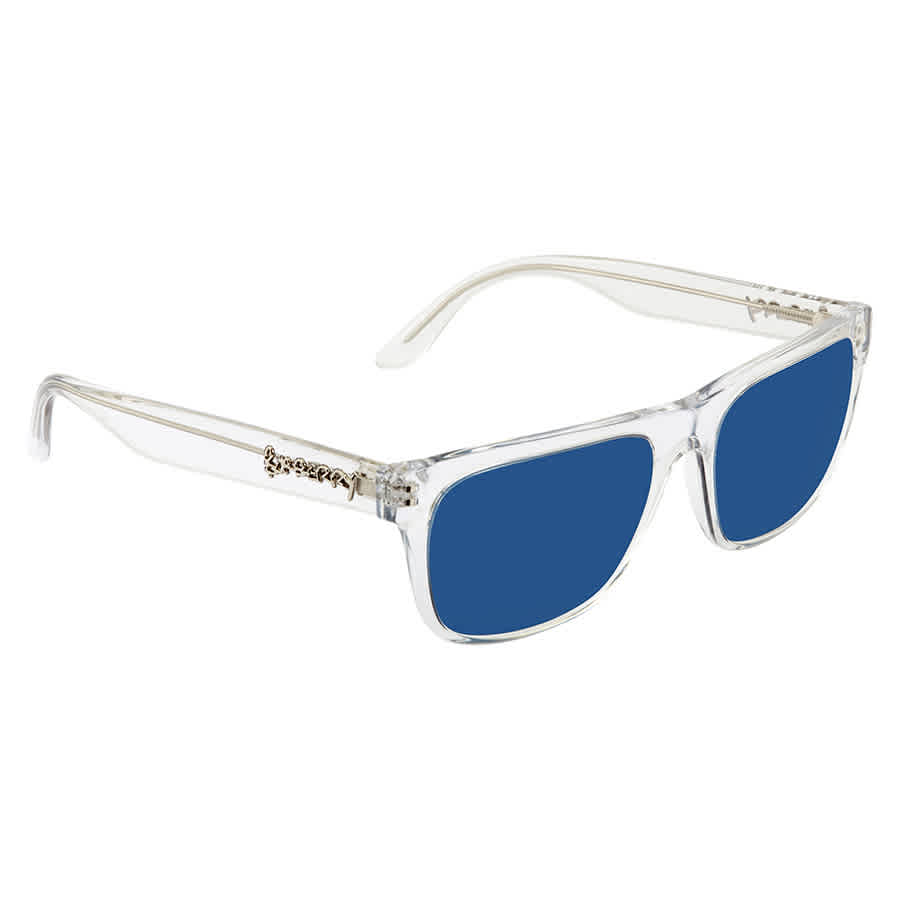 BURBERRY BLUE RECTANGULAR MENS SUNGLASSES 0BE4268 302480 56
