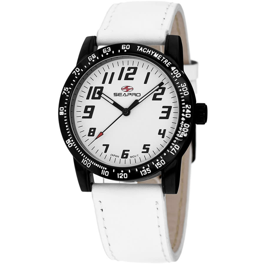 Shop Seapro Bold Quartz White Dial Ladies Watch Sp5213 In Black / White