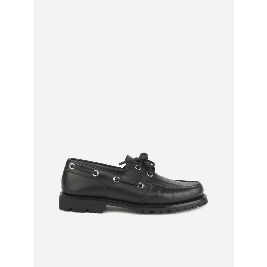 FENDI MENS BLACK LOAFERS