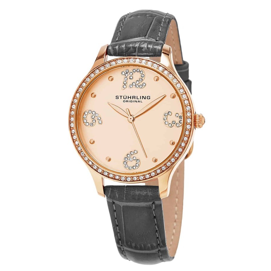 Stuhrling Original Vogue Rose Gold-tone Dial Ladies Watch M15313 In Gold / Gold Tone / Grey / Rose / Rose Gold / Rose Gold Tone