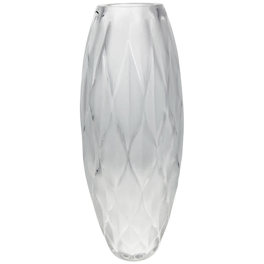 Lalique Vibration Oblong Vase 1267600 In N/a