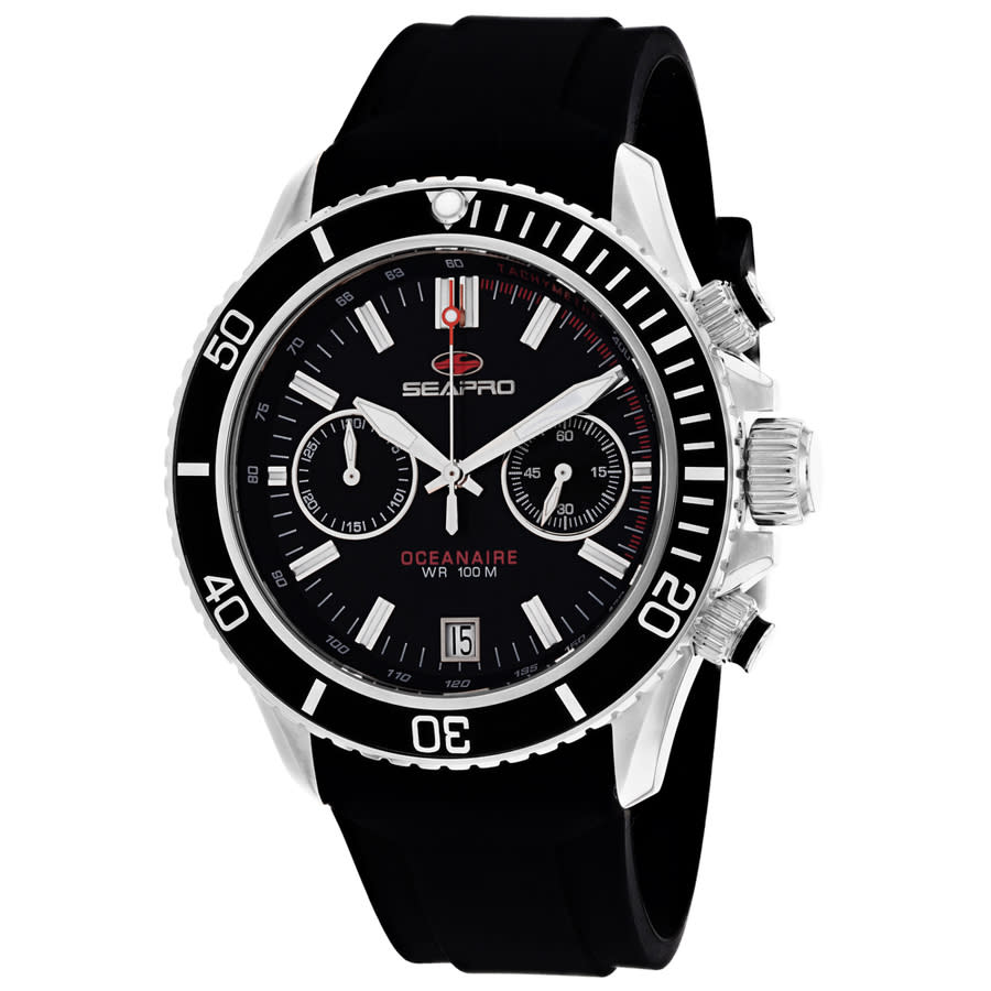 Seapro Thrash Black Dial Mens Watch Sp0330 In Black