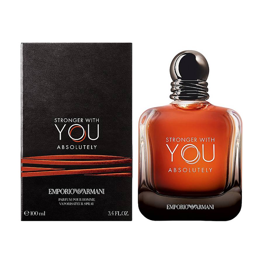 Giorgio Armani Mens Emporio Armani Stronger With You Absolutely EDP Spray 3.4 oz (Tester) Fragrances 3614273335881