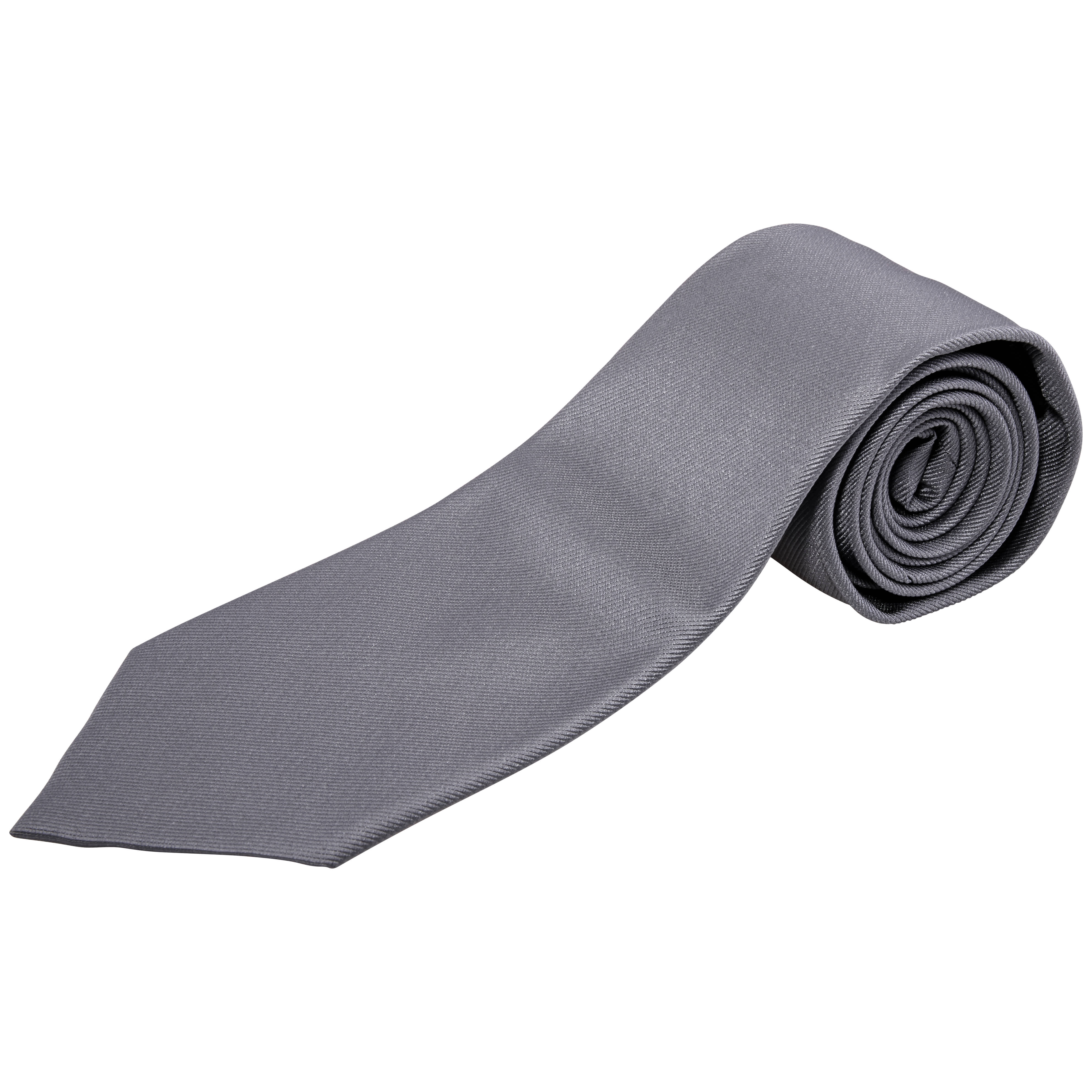 Ermenegildo Zegna Mens Medium Grey Soft Textured Tie