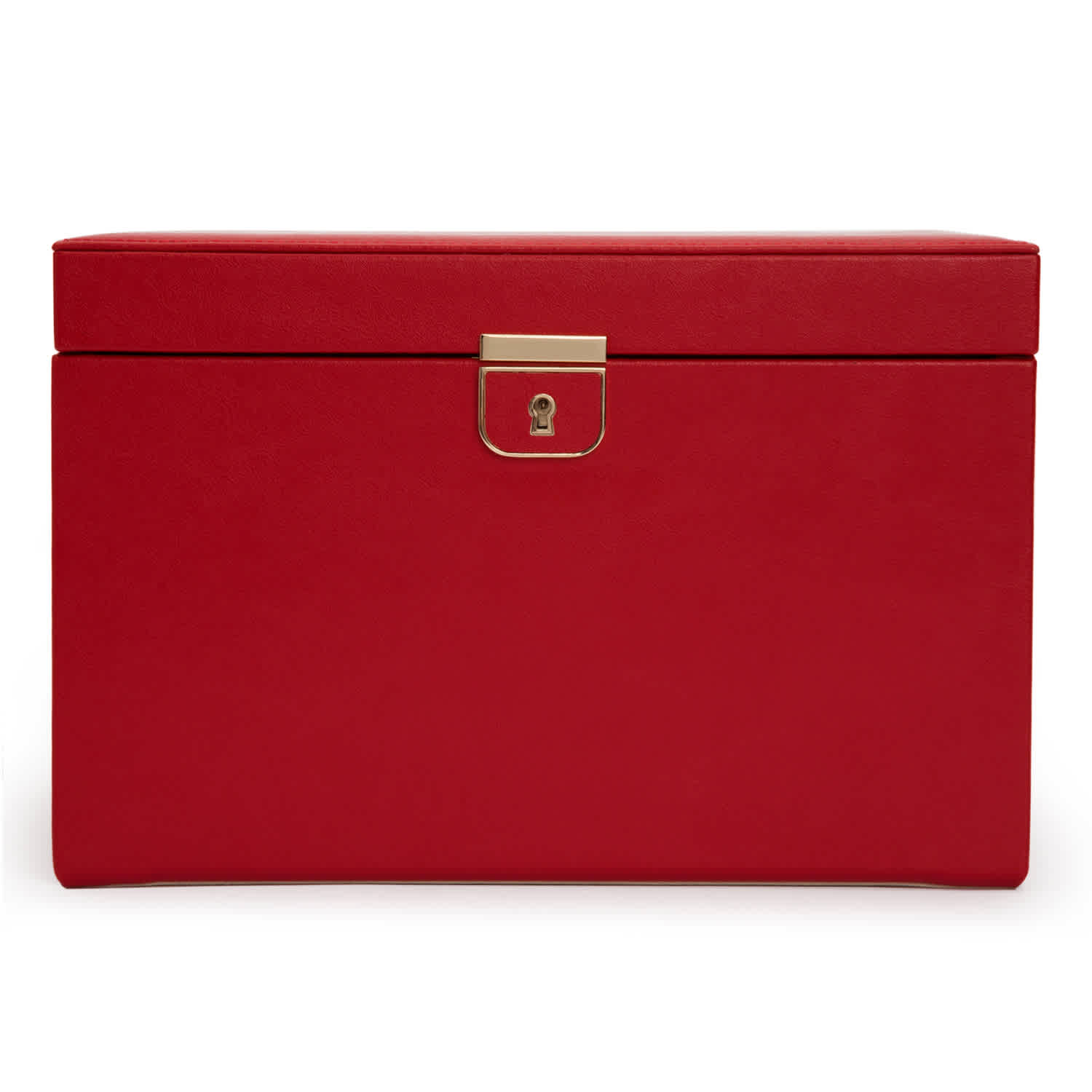 Wolf Palermo Large Red Jewelry Case 213072 In Red