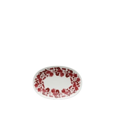 Ginori 1735 Babele Rosso Pickle Dish In Rosso/red