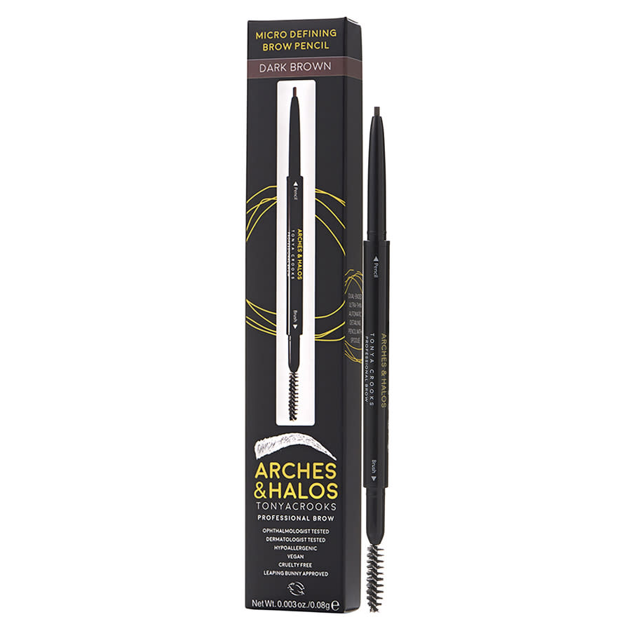 Arches & Halos Ladies Micro Defining Brow Pencil 0.003 oz Dark Brown Makeup 818881020853
