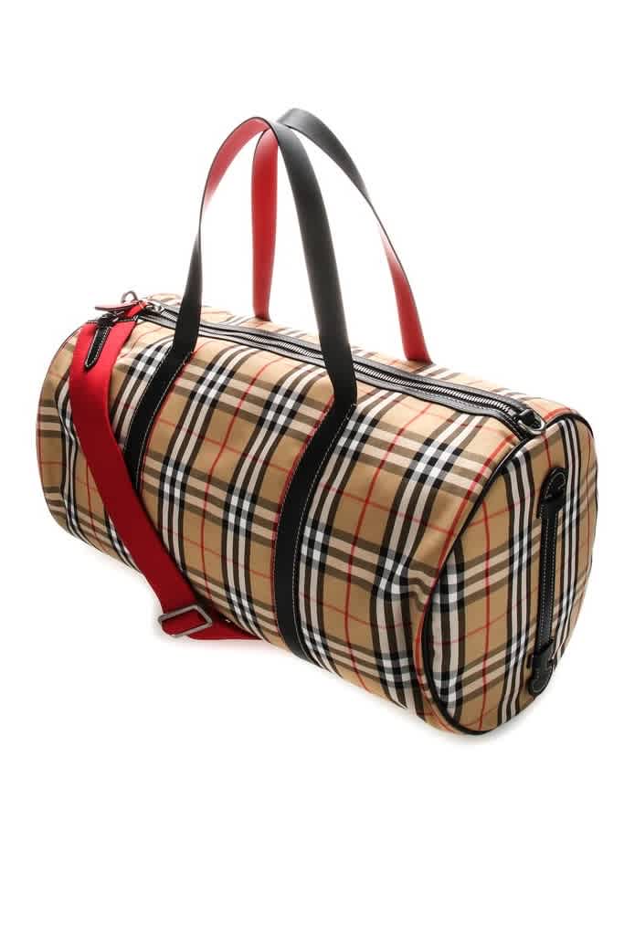 BURBERRY MENS LARGE KENNEDY VINTAGE CHECK BAG