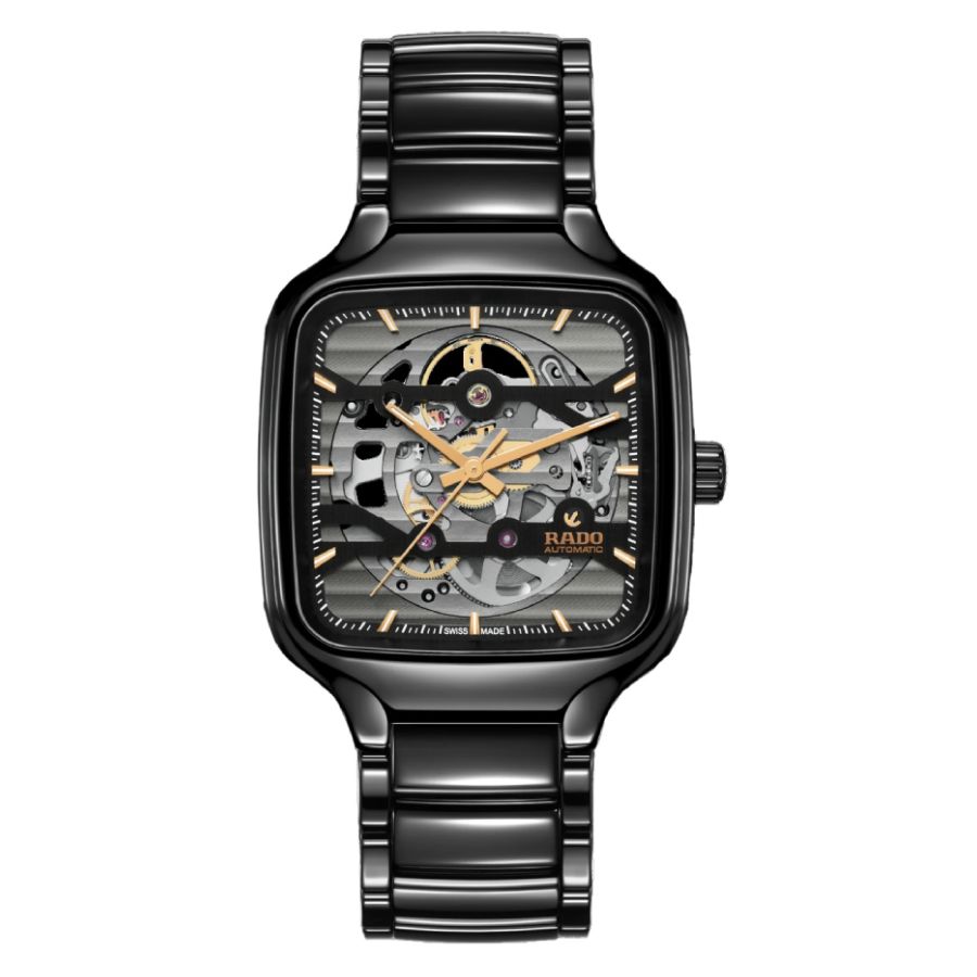 RADO RADO TRUE SQUARE AUTOMATIC SKELETON DIAL UNISEX WATCH R27124162