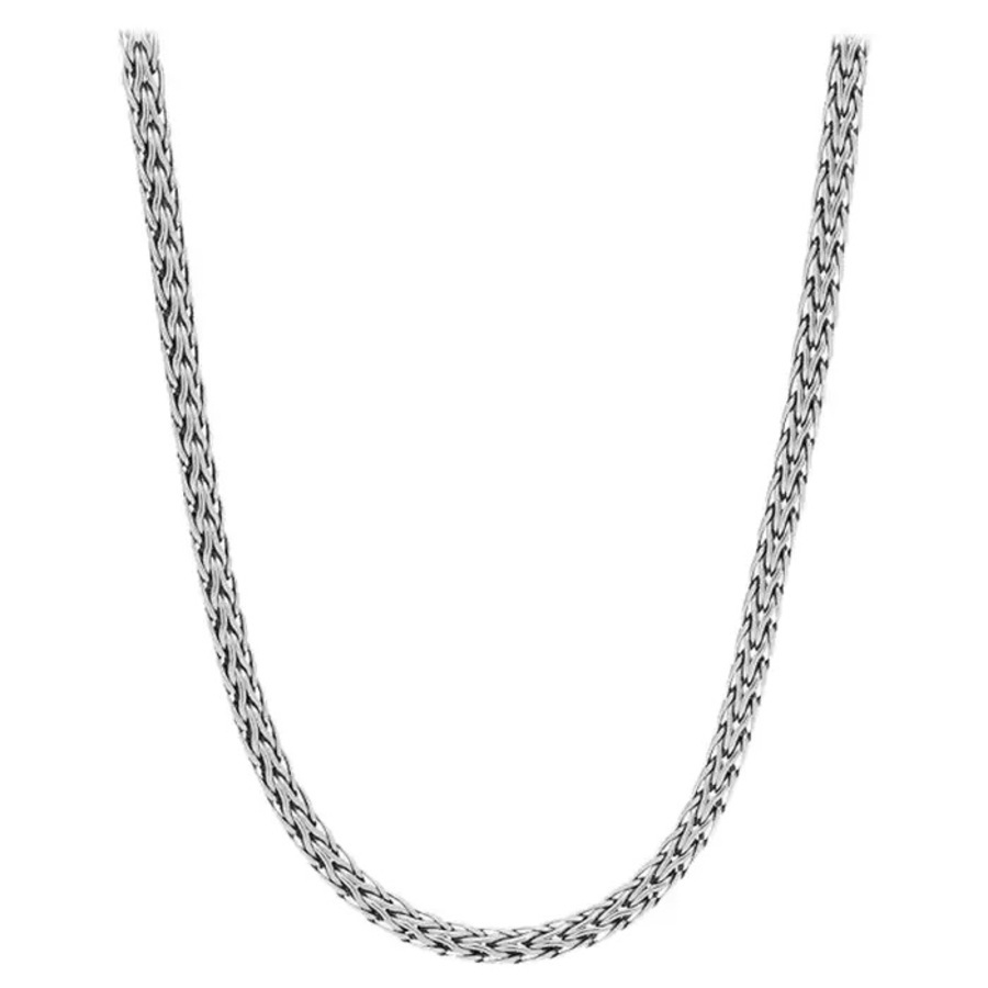 John Hardy Classic Chain 3.5mm Sterling Silver Necklace - Nb93cx22 In Silver-tone