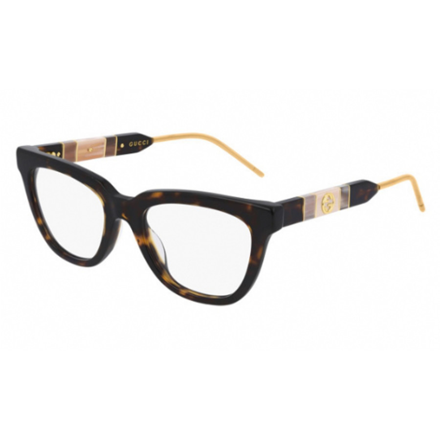 Gucci Ladies Tortoise Oval Eyeglass Frames Gg0601o-005 50