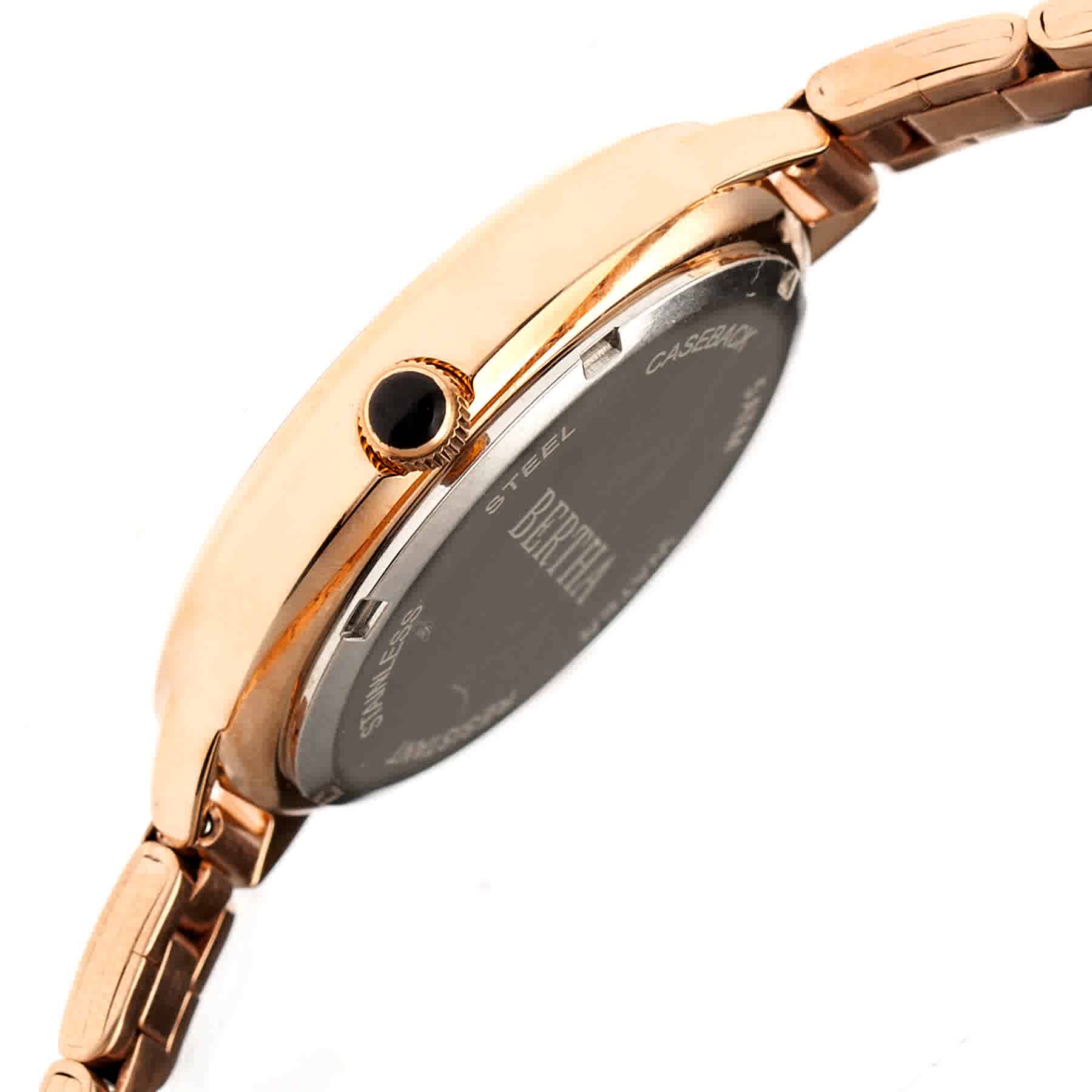 Shop Bertha Madison Gold Dial Ladies Watch Br6703 In Gold / Gold Tone / Rose / Rose Gold / Rose Gold Tone