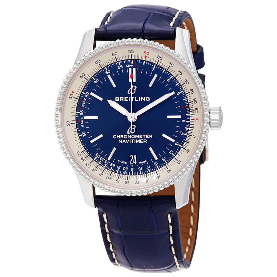 Breitling Navitimer 1 Automatic Chronometer Blue Dial 38mm Mens Watch A17325211C1P1