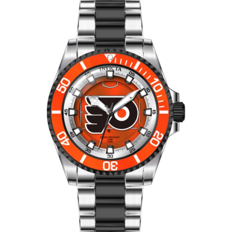 Shop Invicta Nhl Philadelphia Flyers Quartz Ladies Watch 42215 In Red   / Black / Silver / White