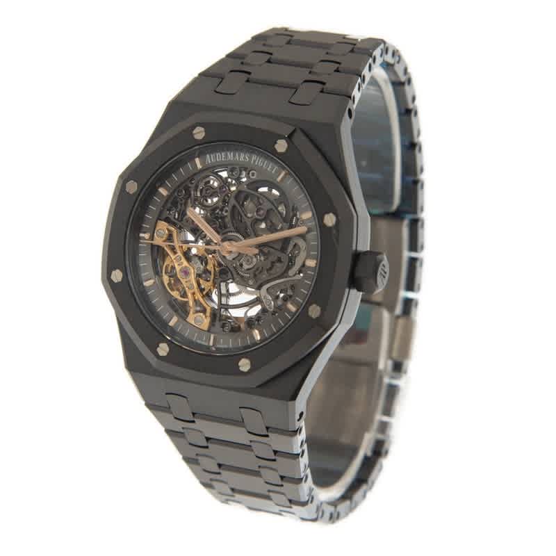 Shop Audemars Piguet Royal Oak Automatic Watch 15416ce.oo.1225ce.01 In Black / Gold Tone / Rose / Rose Gold Tone / Skeleton