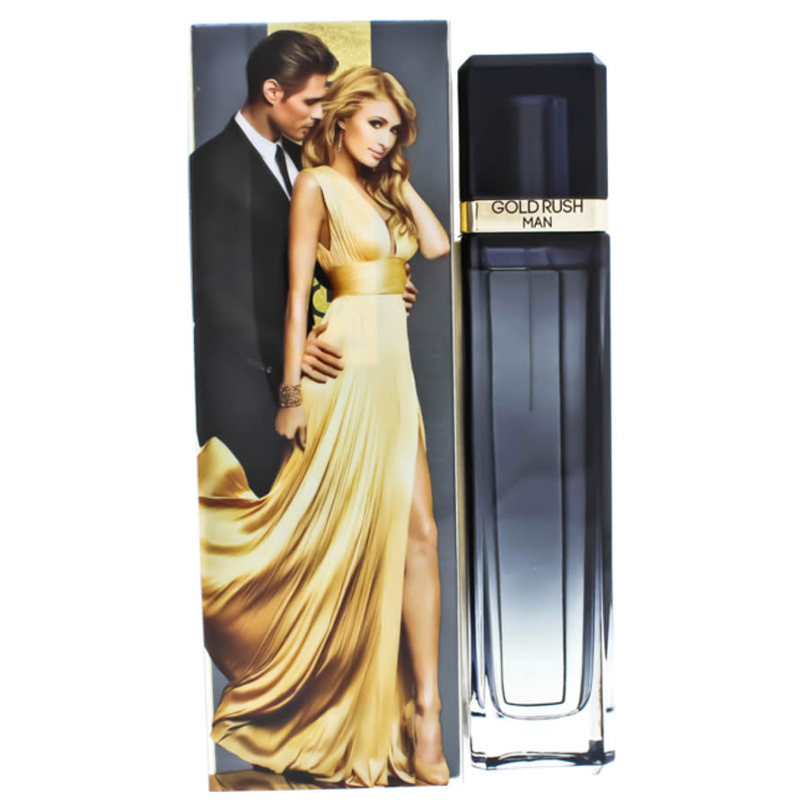 Shop Paris Hilton Gold Rush Man /  Edt Spray 3.4 oz (100 Ml) (m) In Gold Tone