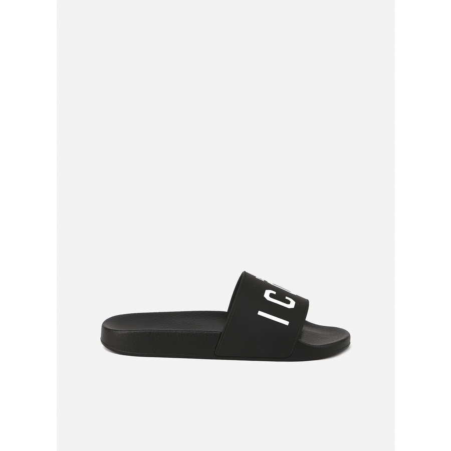 Dsquared2 Icon Pool Sliders In Black