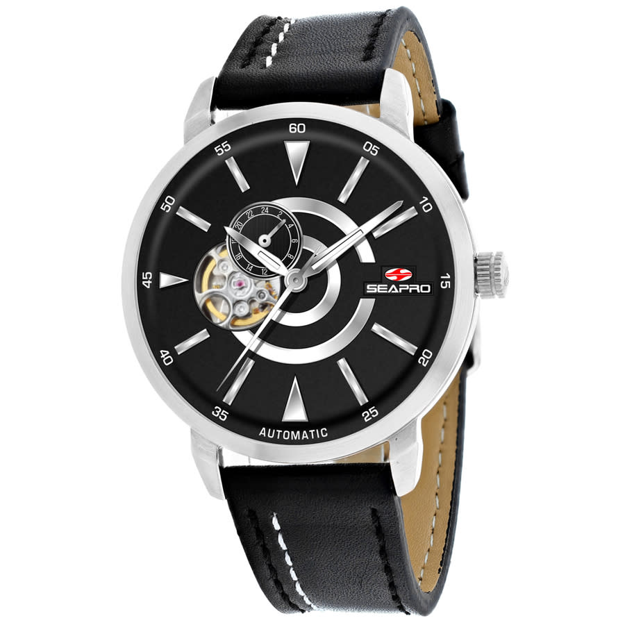 Shop Seapro Elliptic Automatic Black Dial Men's Watch Sp0140