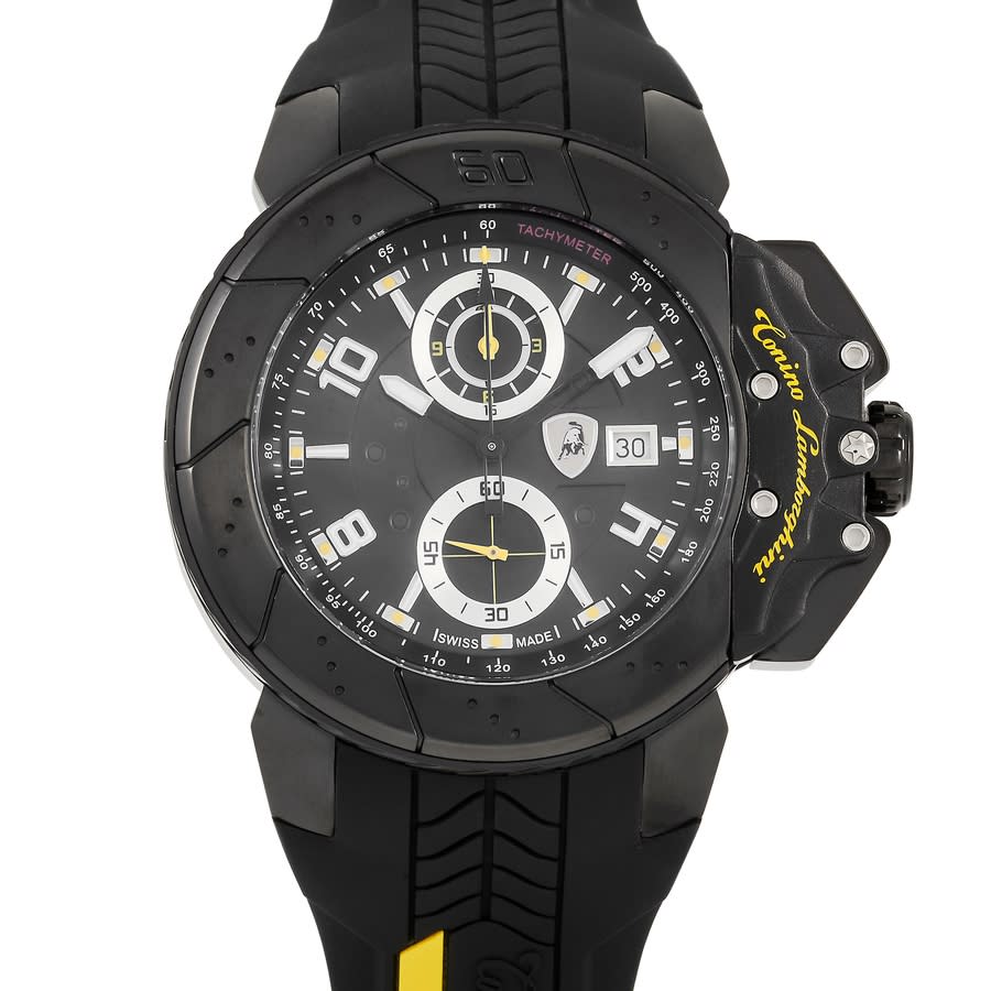 Tonino Lamborghini Brake 8 Chronograph Quartz Mens Watch Brake-8 In Black