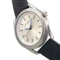 Shop Simplify The 5900 Silver Dial Blue Leather Watch Sim5901 In Blue / Silver