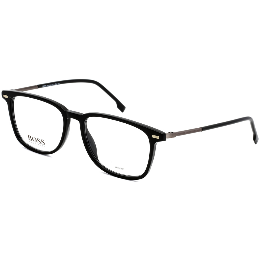 Hugo Boss Demo Square Mens Eyeglasses Boss 1124/u 0807 53 In Black