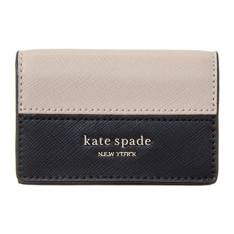Kate Spade Mini Trifold Black Spencer Wallet In Black 5