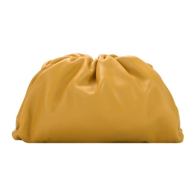 Bottega Veneta Ocra/gold The Pouch 20 Bag In Ocra/gold