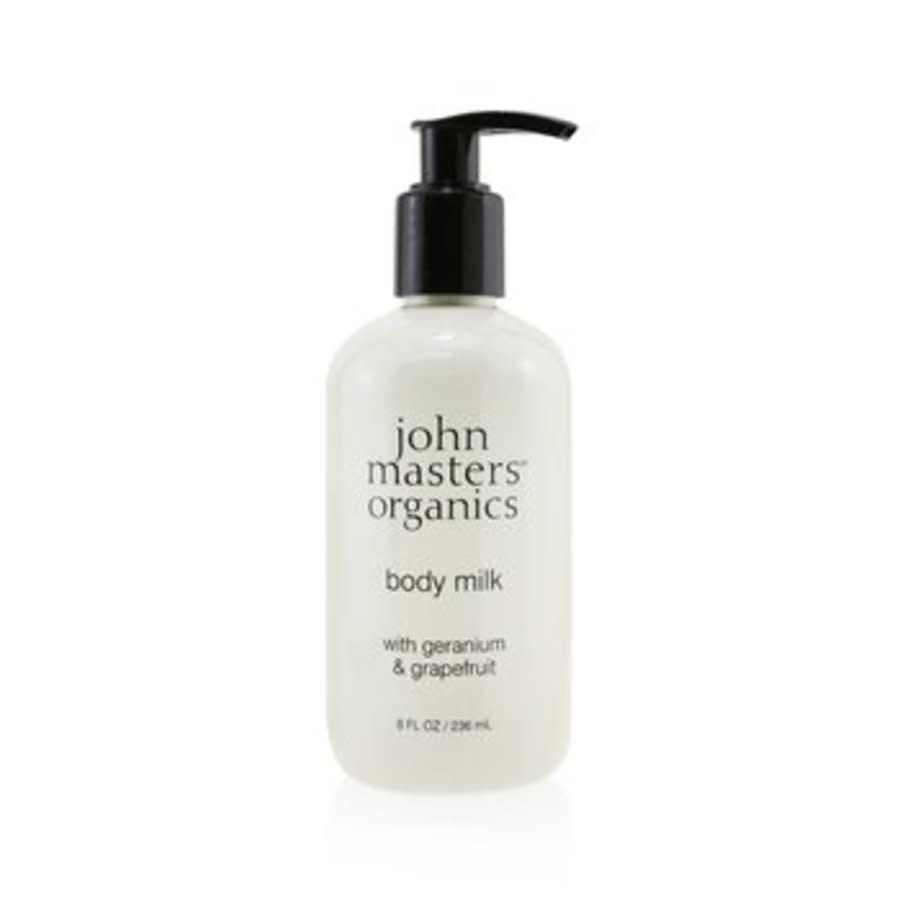 John Masters Organics Body Milk With Geranium & Grapefruit 8 oz Bath & Body 669558002050 In N,a