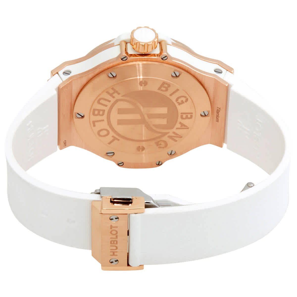 Shop Hublot Big Bang Diamond Ladies Watch 361pe2010lr1104 In Gold / Rose / White