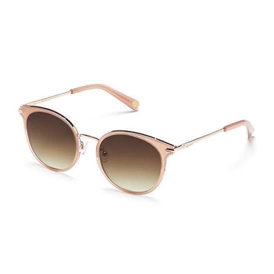 Balmain Brown Gradient Round Unisex Sunglasses Bl 6089k 3 56 In Brown / Gold / Pink