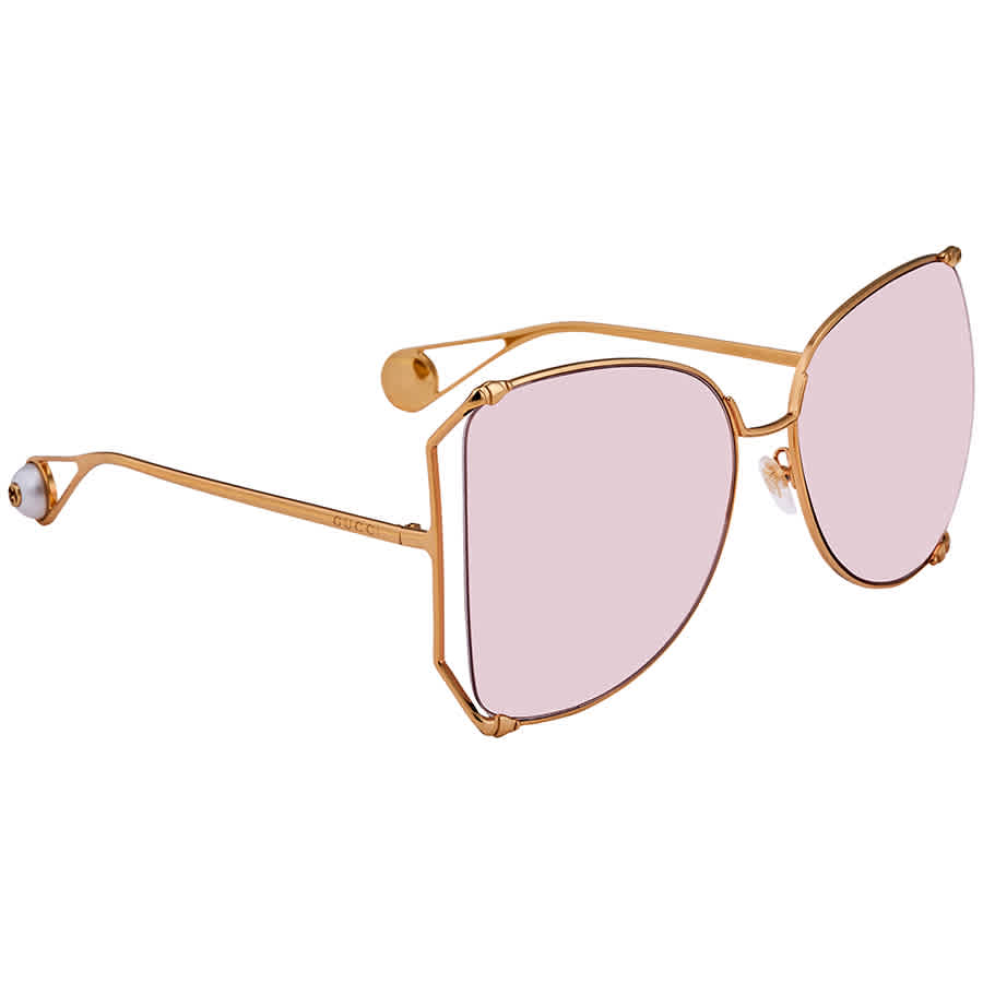 gucci pink and gold sunglasses