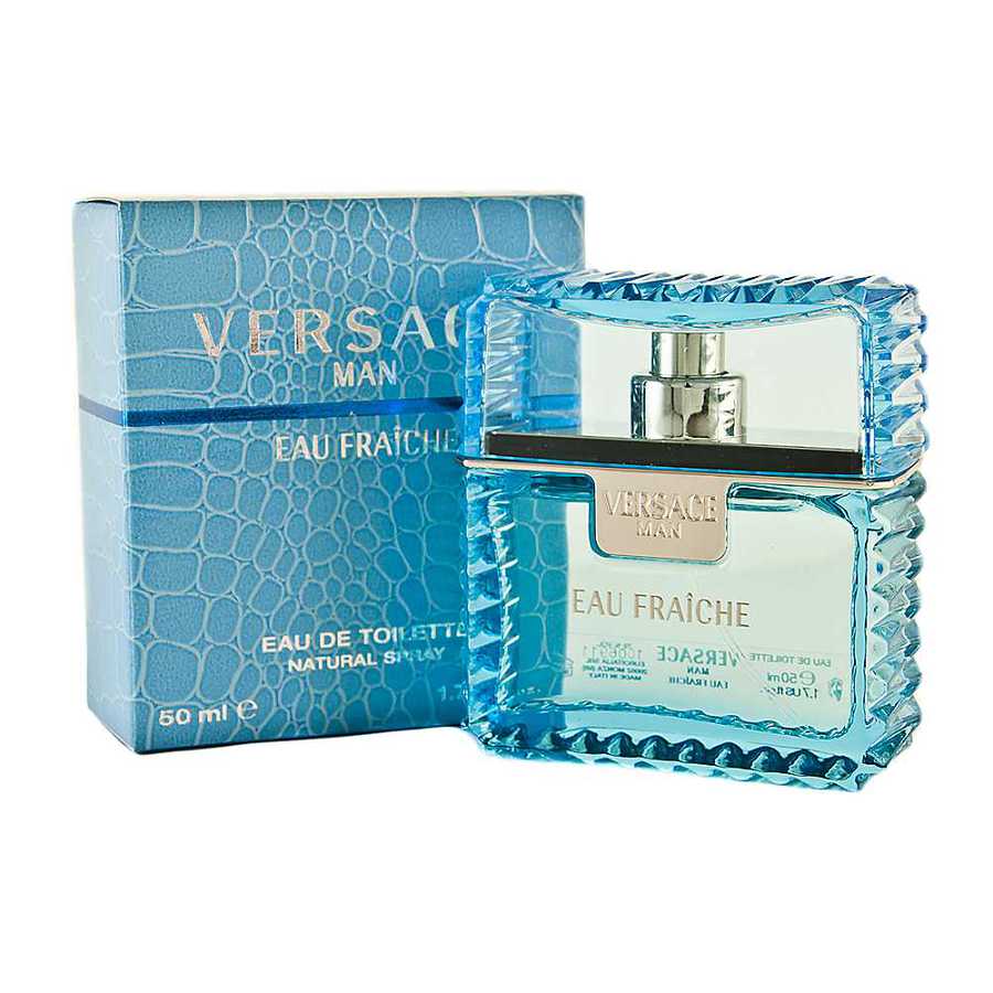 Versace Man Eau Fraiche / Edt Spray (blue) 1.7 oz (m) In White