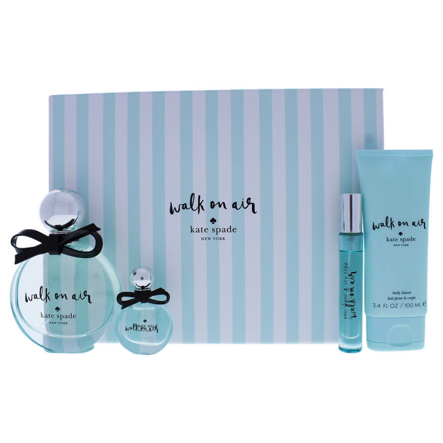Kate Spade Walk On Air By  For Women - 4 Pc Gift Set 3.4oz Edp Spray In Purple,white