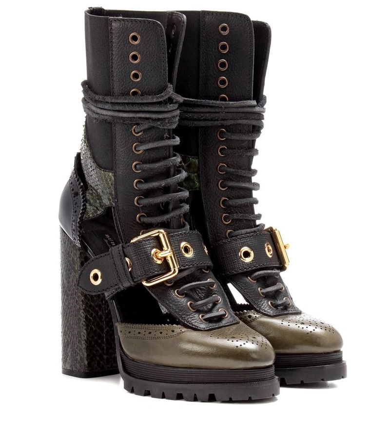 Burberry Ladies Footwear 4045481 In Military Olive | ModeSens display picture 1