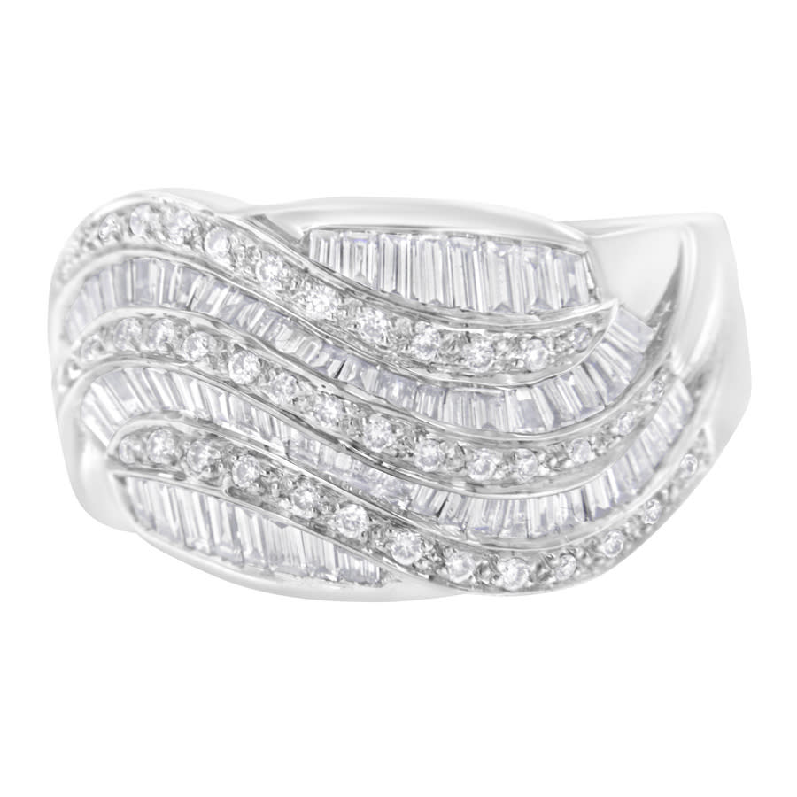 Haus Of Brilliance 14kt White Gold 1 Ct Tdw Diamond Bypass Band Ring (g-h In Gold Tone,white