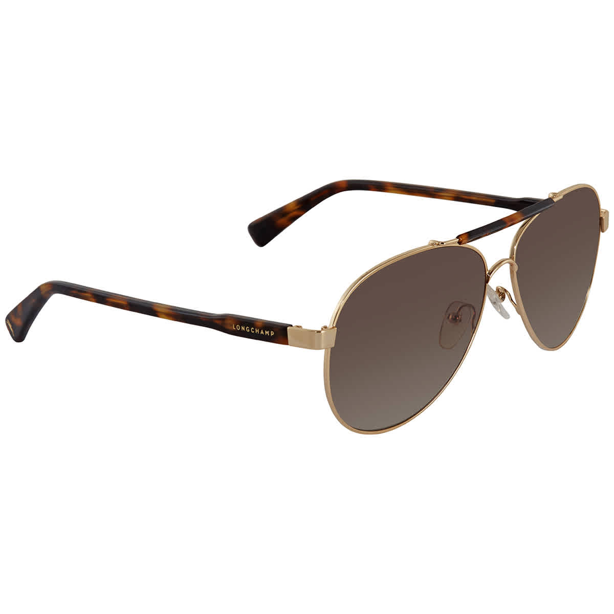 Black Louis Vuitton Attraction Pilot Aviator Sunglasses