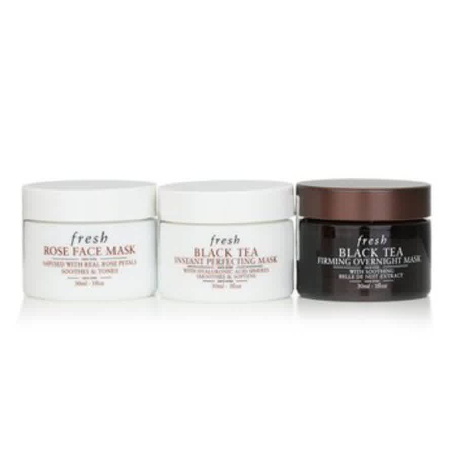 Fresh Ladies Mini Face Mask Trio Set Gift Set Skin Care 809280159091 In Black / Rose