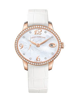 Girard-perregaux Girard Perregaux Cat's Eye Automatic Ladies Watch 80484d52a761-bk7a In Gold / Gold Tone / Mop / Mother Of Pearl / Rose / Rose Gold / Rose Gold Tone / White