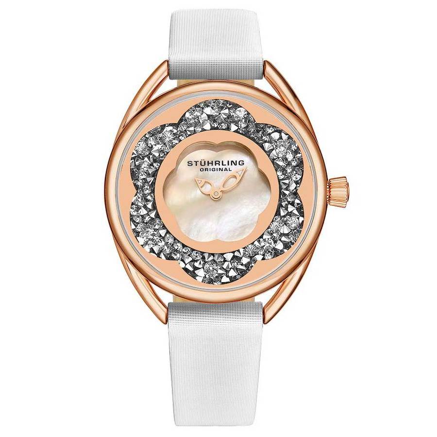 Stuhrling Original Symphony Silver-tone Dial Ladies Watch M15595 In Gold Tone / Rose / Rose Gold Tone / Silver / White