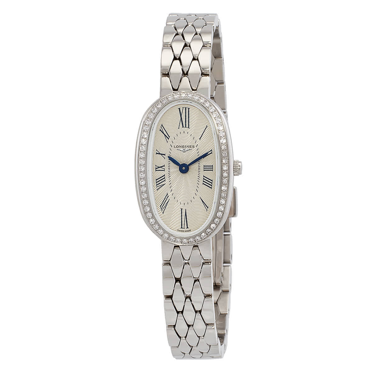 Longines Symphonette Diamond Ladies Watch L2.305.0.71.6 In Blue / Silver