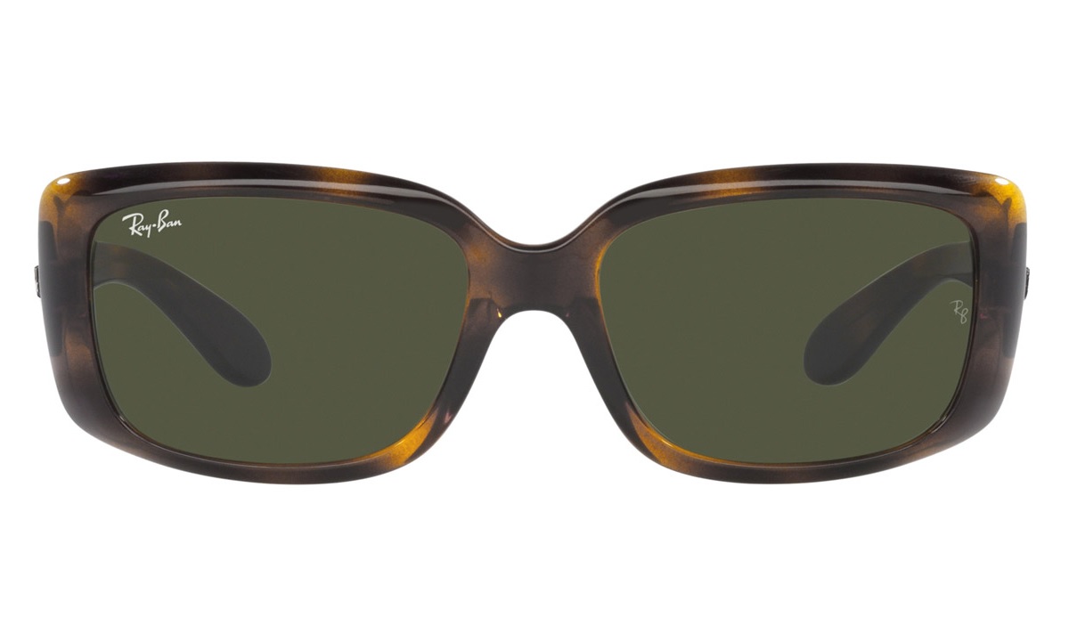 RAY BAN RAY BAN GREEN SQUARE LADIES SUNGLASSES RB4389 710/31 58