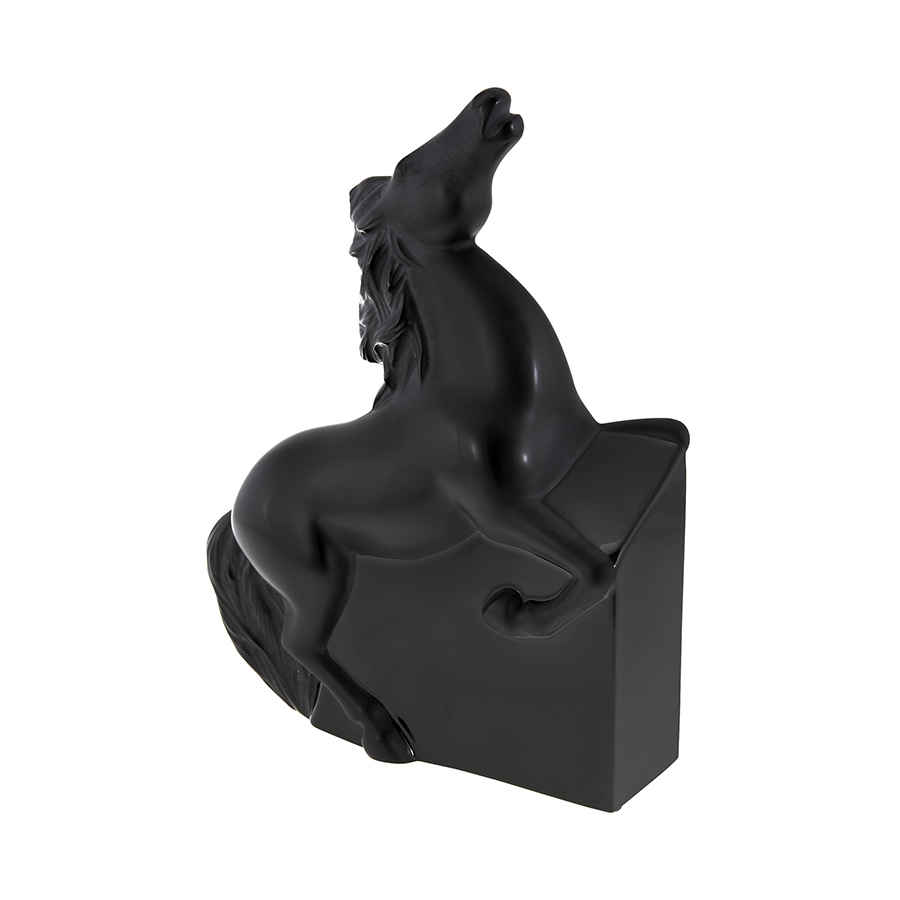 Lalique Kazak Horse Sculpture Black Figurine 10206400