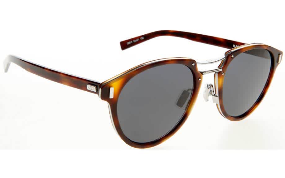 Dior Grey Round Mens Sunglasses Blacktie 2.0s L 086/ir 52 In Black,grey